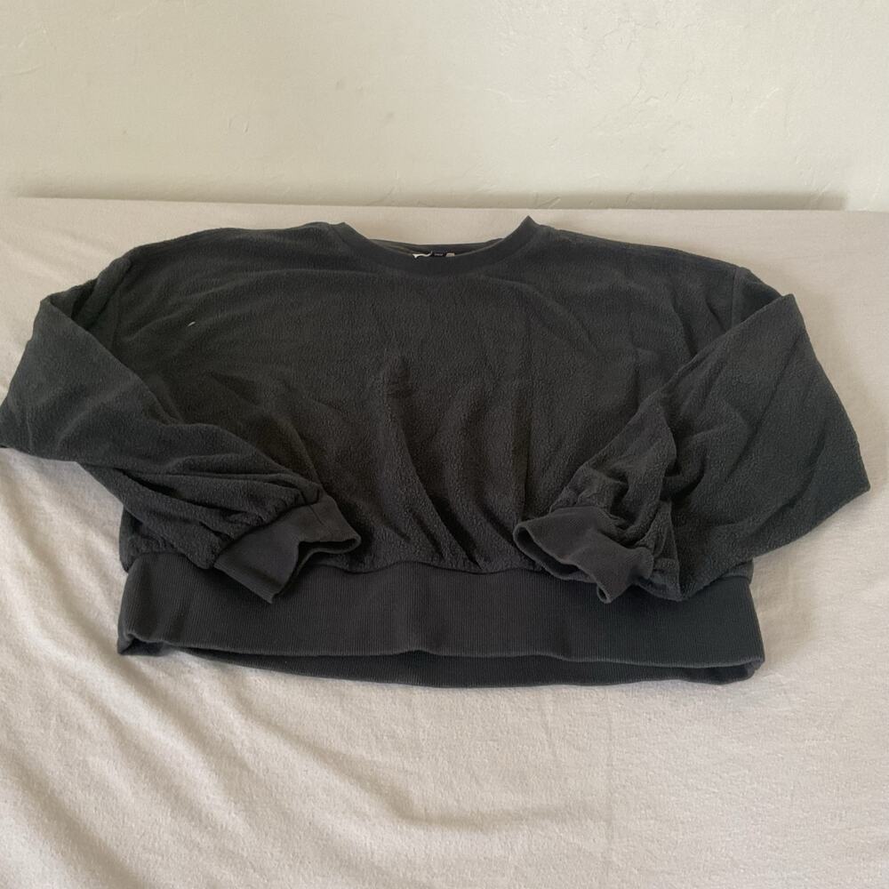 Universal Thread Pullover Sweatshirt Womens L Gray Fleece Long Sleeve Crew Neck